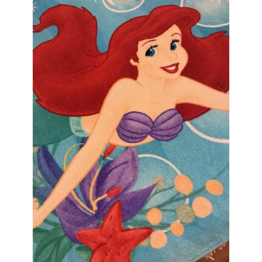 Disney Ariel The Little Mermaid Fleece Throw Blanket Northwest 60” X 42” 3765/20